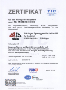 Thumbbild vom Zertifikat für das Managementsystem nach DIN EN ISO 9001:2015